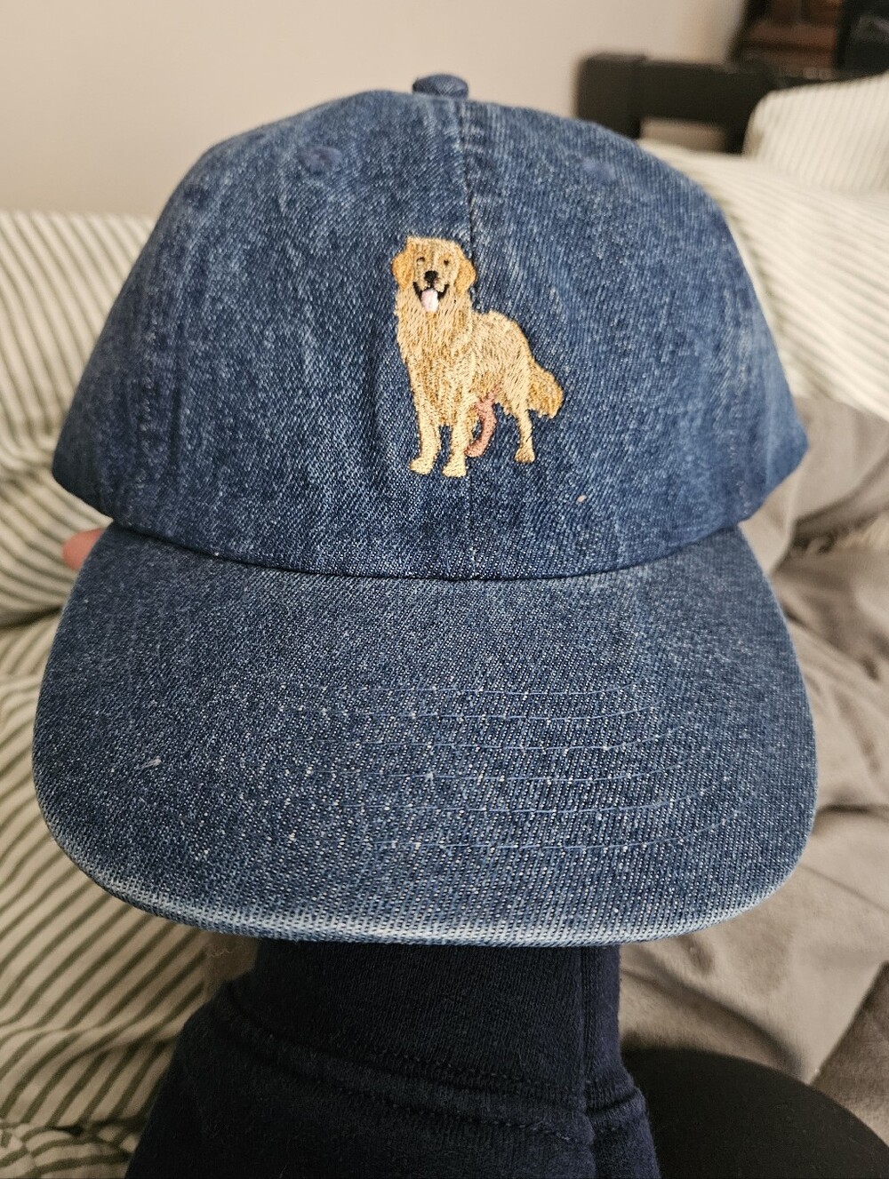 Golden Retriever Denim Cap